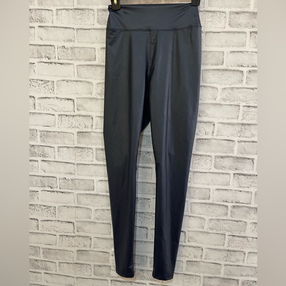 Offline by Aerie faux leather blue Real Good hi-rise leggings Medium